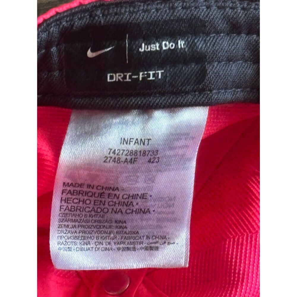 Nike Infant Hot Pink Baseball Cap Hat Dri-Fit - Picture 2 of 3